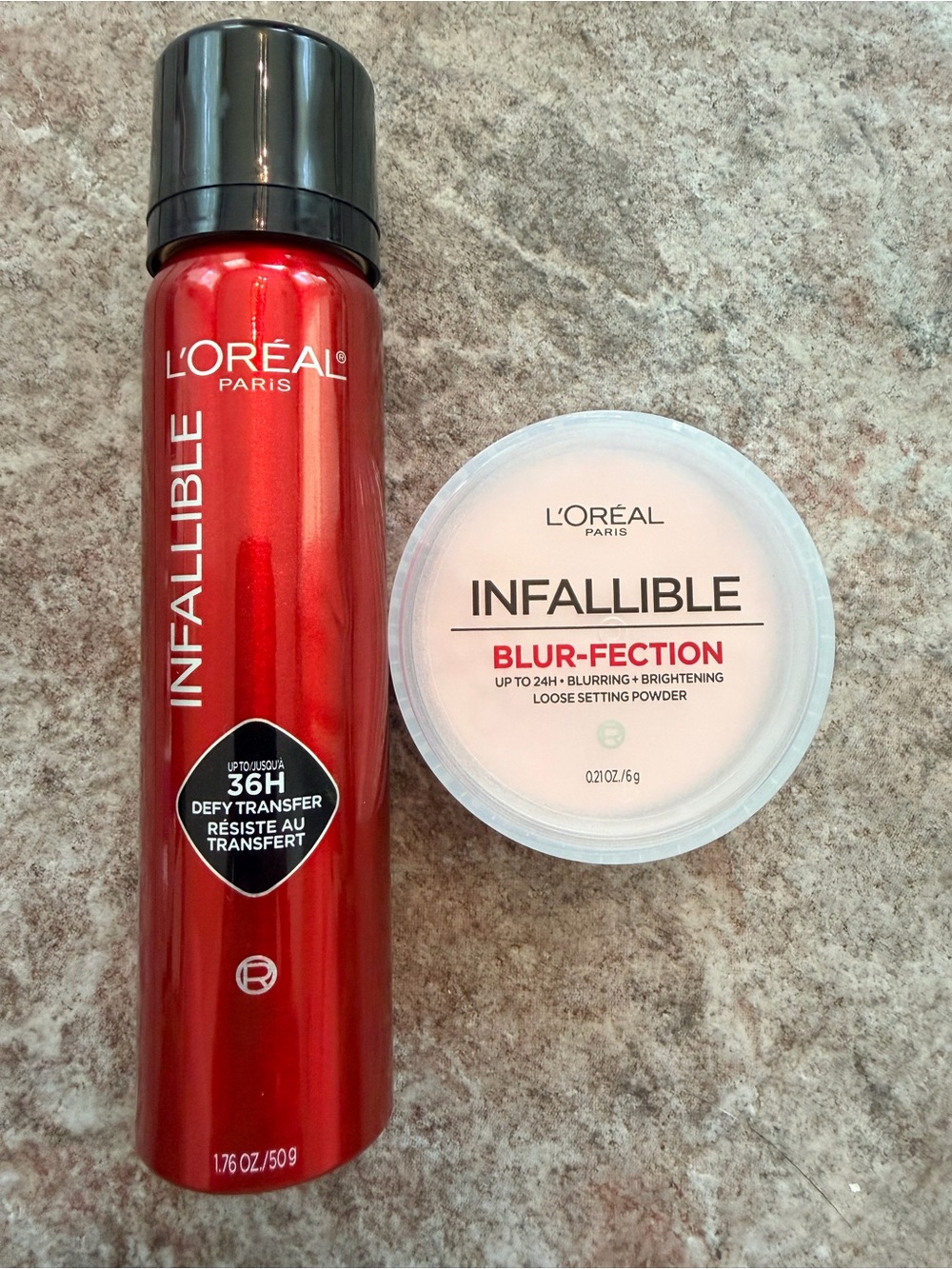 L'Oréal Infallible Red Setting Spray & Blur-Fection Powder Duo
